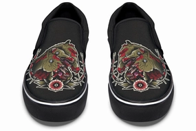 Fight Mode Undead Pharaoh's Horses Slip On Shoes