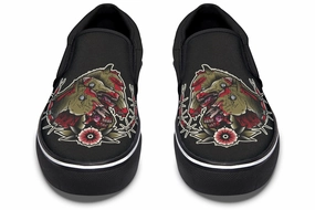 Fight Mode Undead Pharaoh's Horses Slip On Shoes