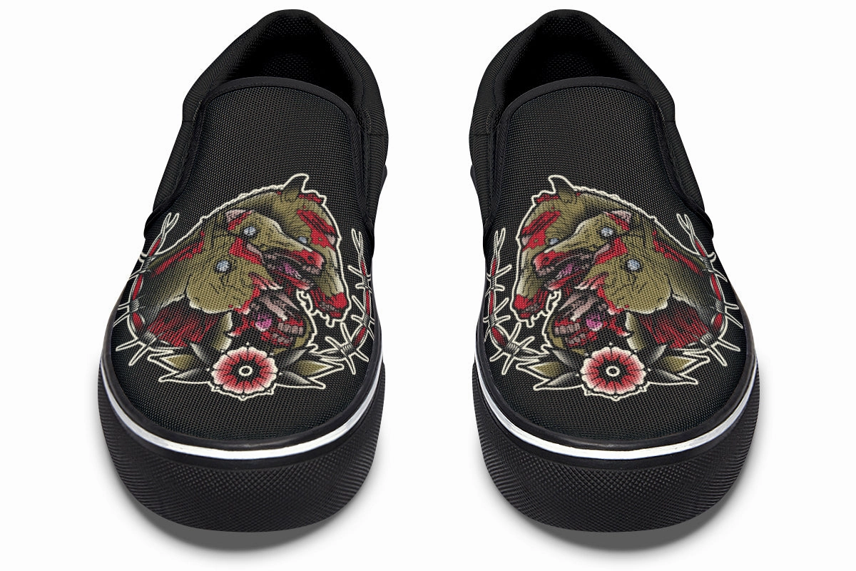 Planet Mood Lift Up Undead Pharaoh's Horses Slip On Shoes