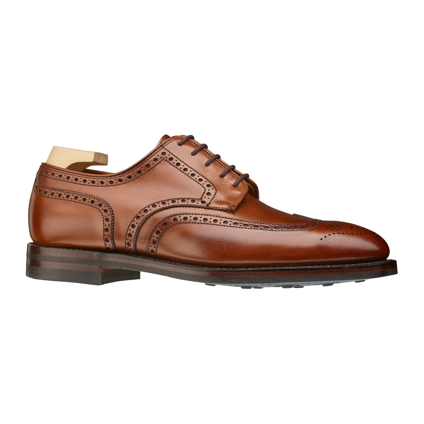 Swansea Beechnut Burnished Calf Luxurious Footwear Executive Look