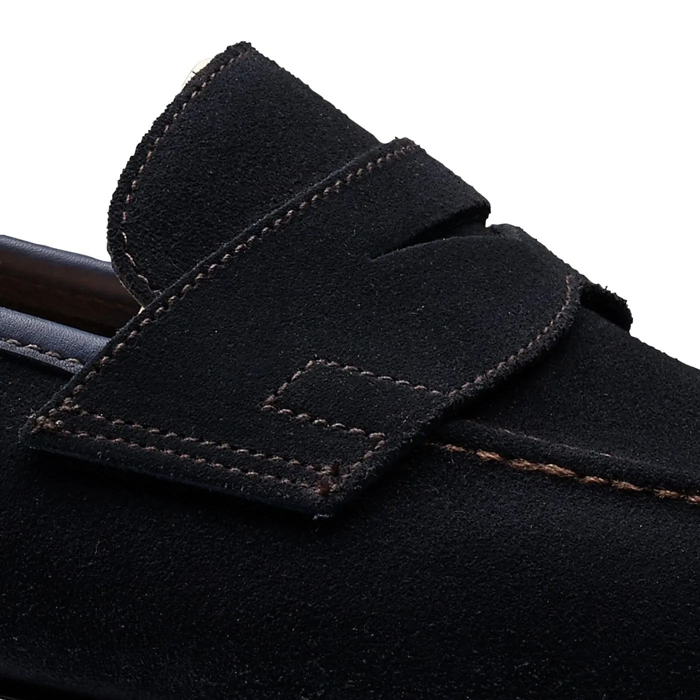 Teign Navy Suede Simple Cut