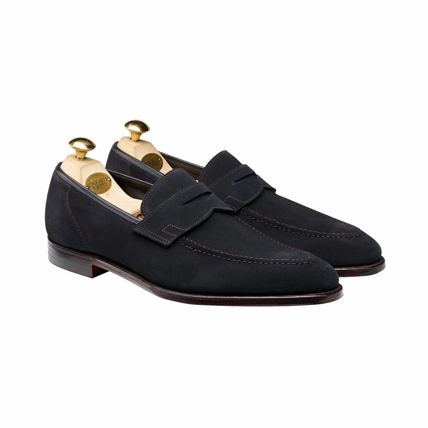 Teign Navy Suede Easy Pair Shock Step