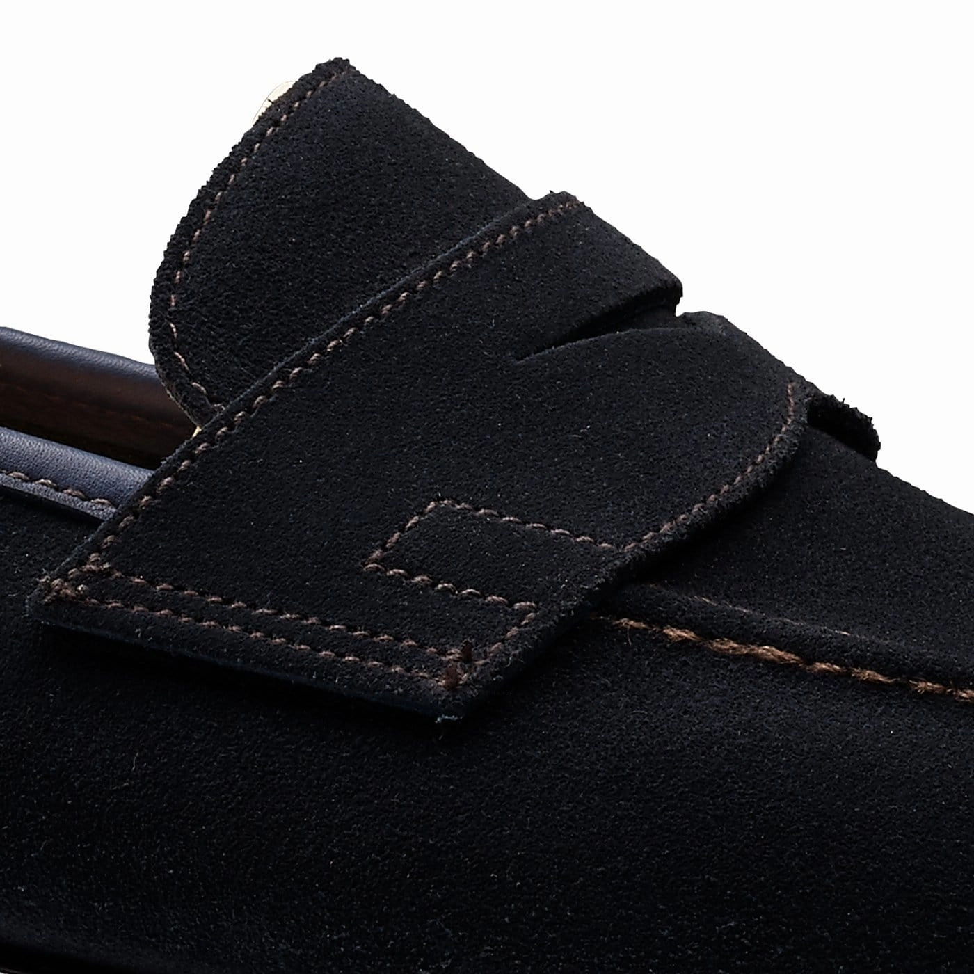 Teign Navy Suede Simple Cut