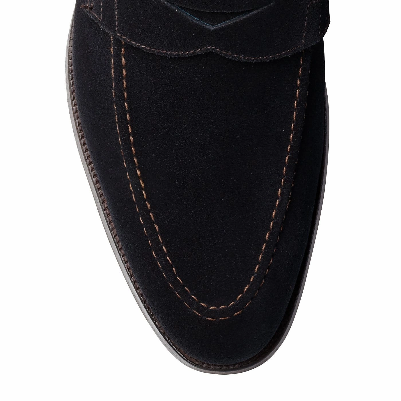 Teign Navy Suede Stand Tall Wide fit