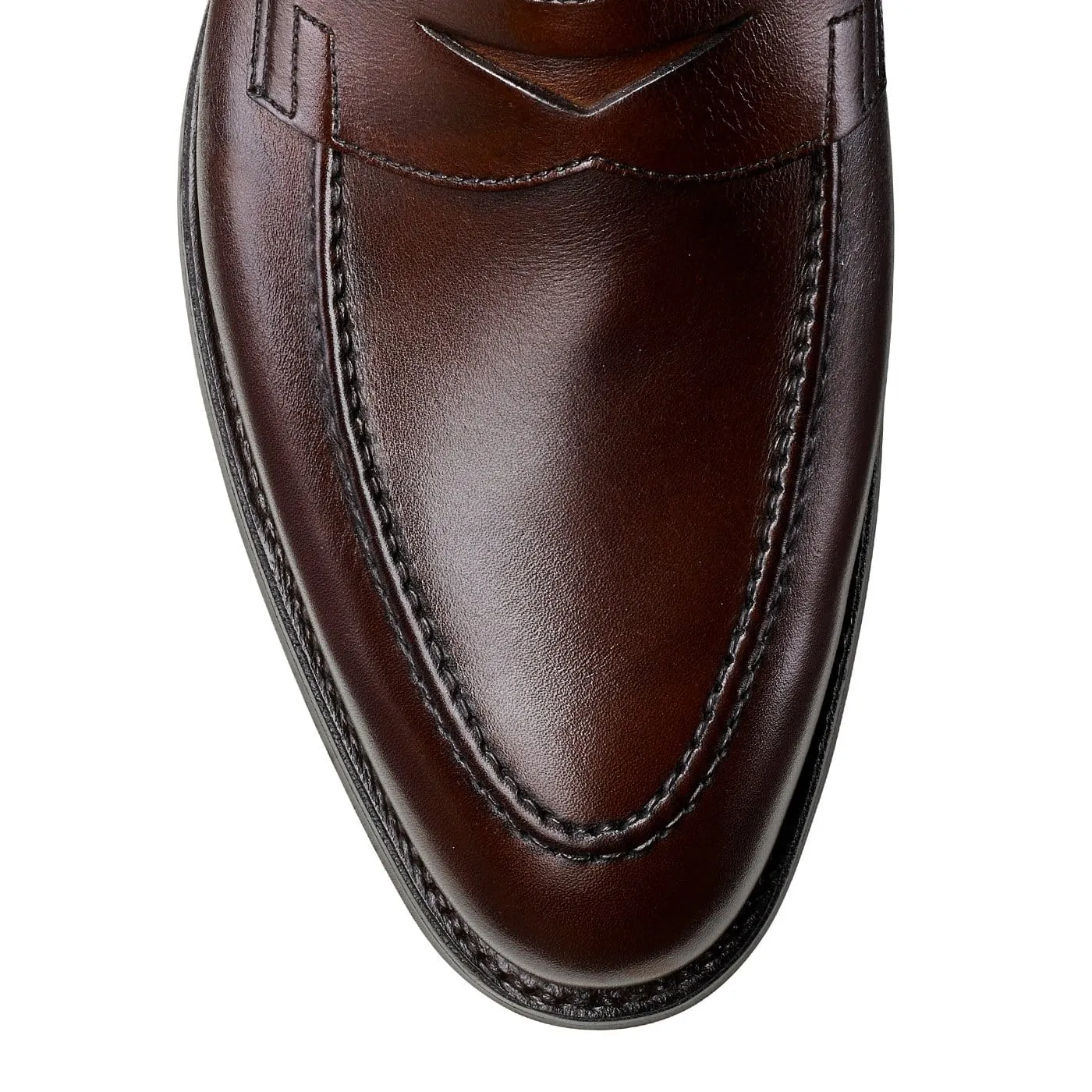 Perforated Detail Long Lasting Sydney Dark Brown Burnished Calf (City Sole)
