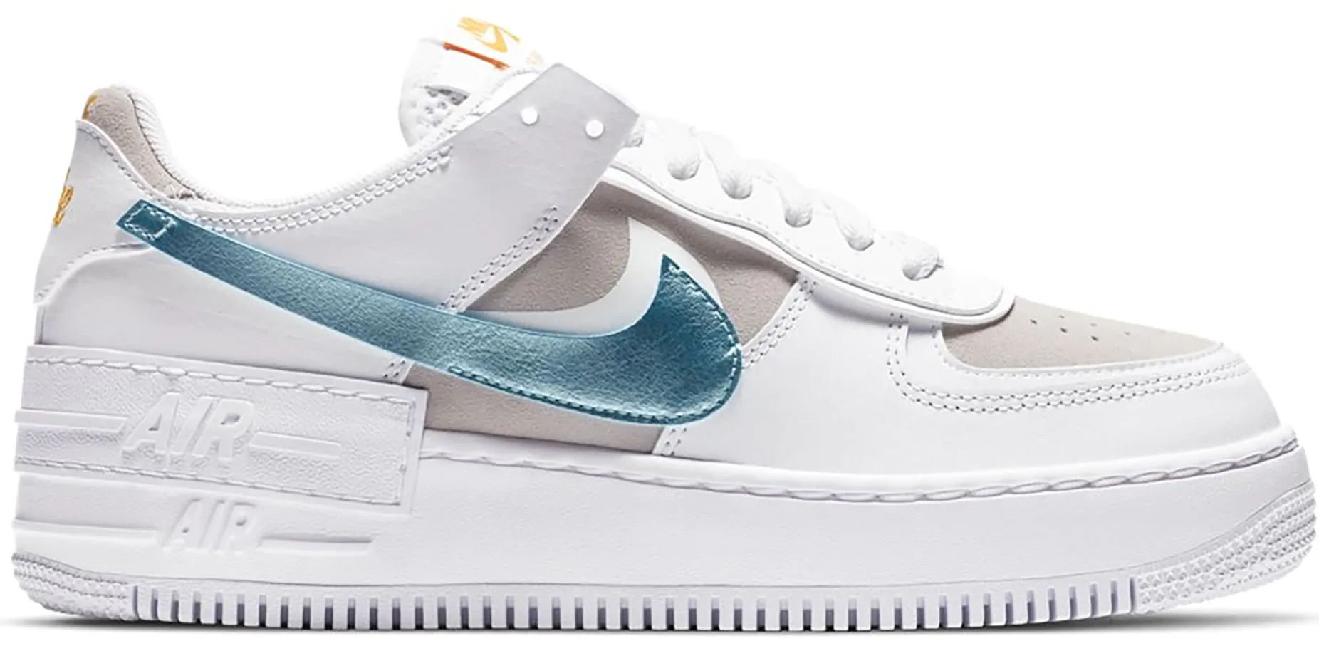 Nike Air Force 1 Shadow White Vast Grey Glacier Ice (W) Classic Base