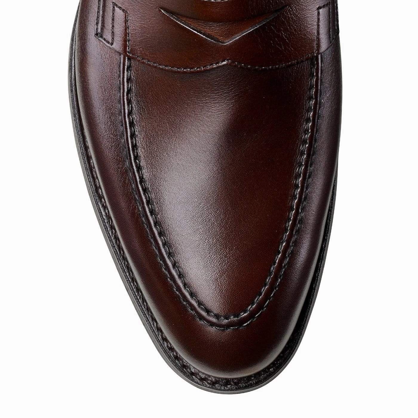 Perforated Detail Long Lasting Sydney Dark Brown Burnished Calf (City Sole)