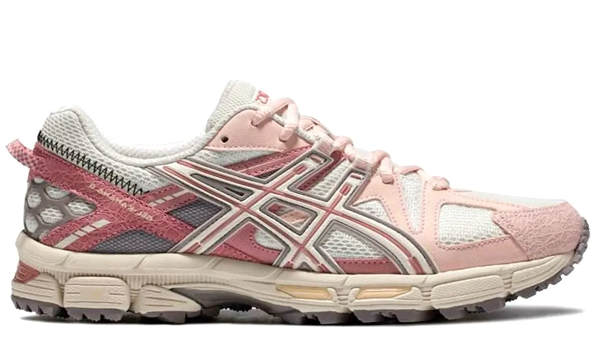 Skin Soft Ergonomic Travel Enthusiasts ASICS Gel-Kahana 8 White Pink (W)