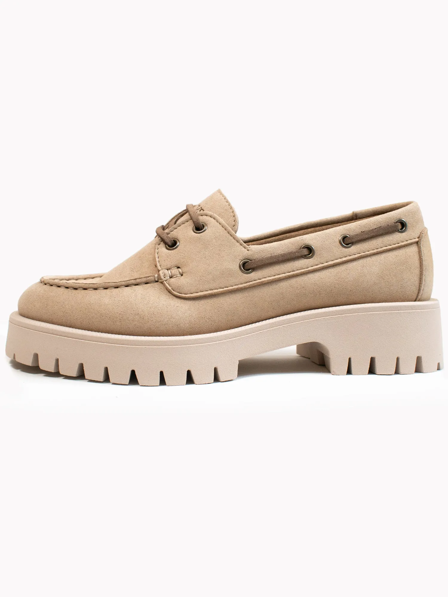 Track Sole Vegan Suede Loafers Slip   Resistant Lug Daily Movement