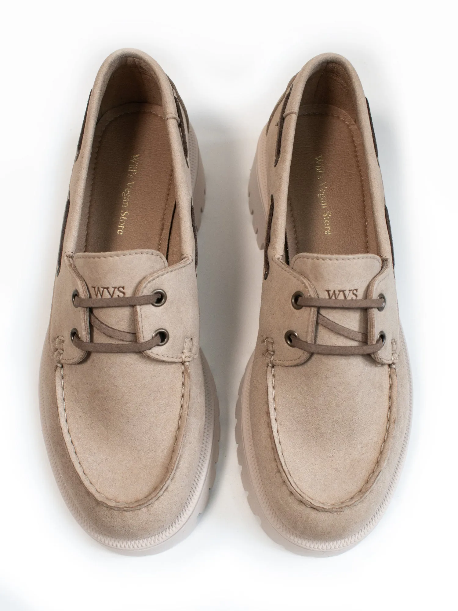 Track Sole Vegan Suede Loafers Rain Ready