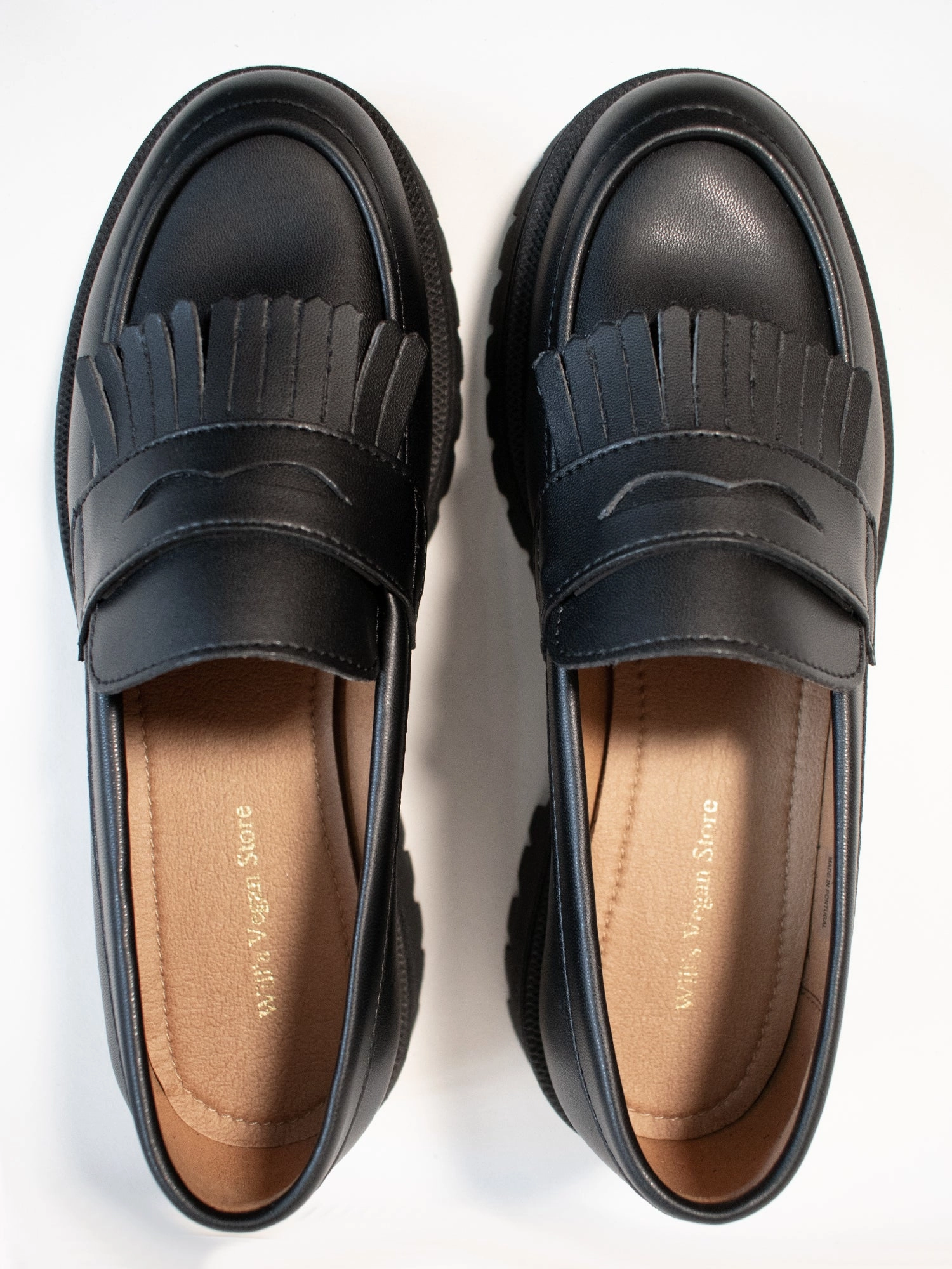 Track Sole Fringe Loafers Field Fast