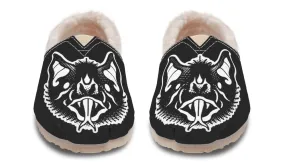 Traditional Checkered Bats Winter Casual Shoes Love Glow Business Mode