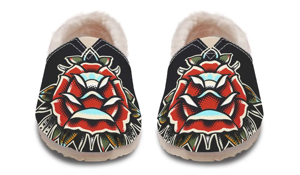 Traditional Rose Winter Casual Shoes Height Plus