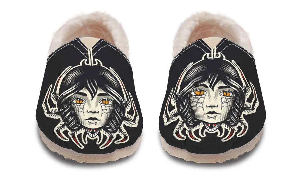 Retro Core Traditional Spider Girl Head Winter Casual Shoes