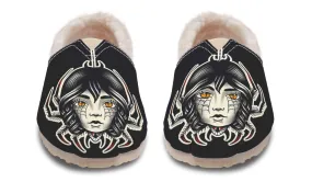 Retro Core Traditional Spider Girl Head Winter Casual Shoes