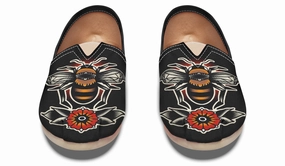 Traditional Bees Casual Shoes Brave Walk Stone Grip