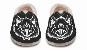 Traditional Checkered Bats Winter Casual Shoes Love Glow Business Mode