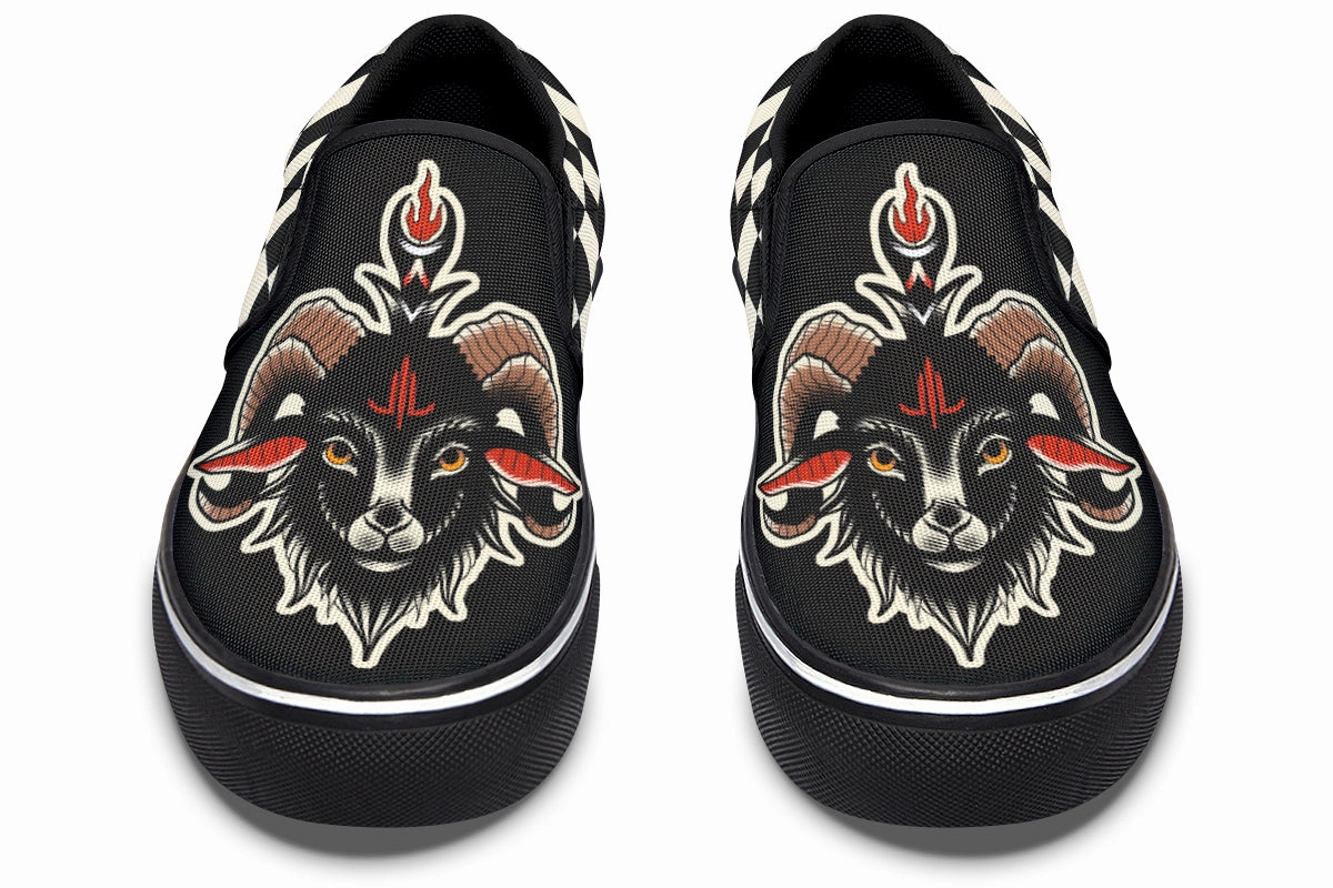 Traditional Goat Slip On Shoes warm glow