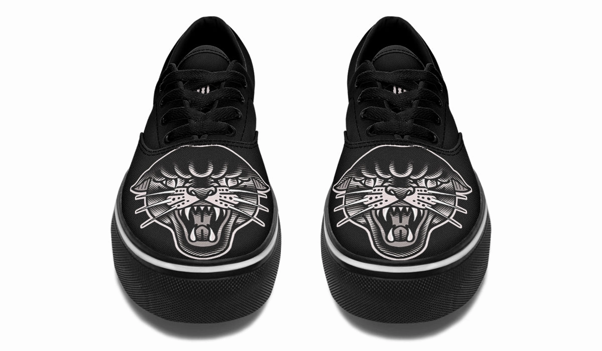 Elastic laces Traditional Panther Classic Shoes