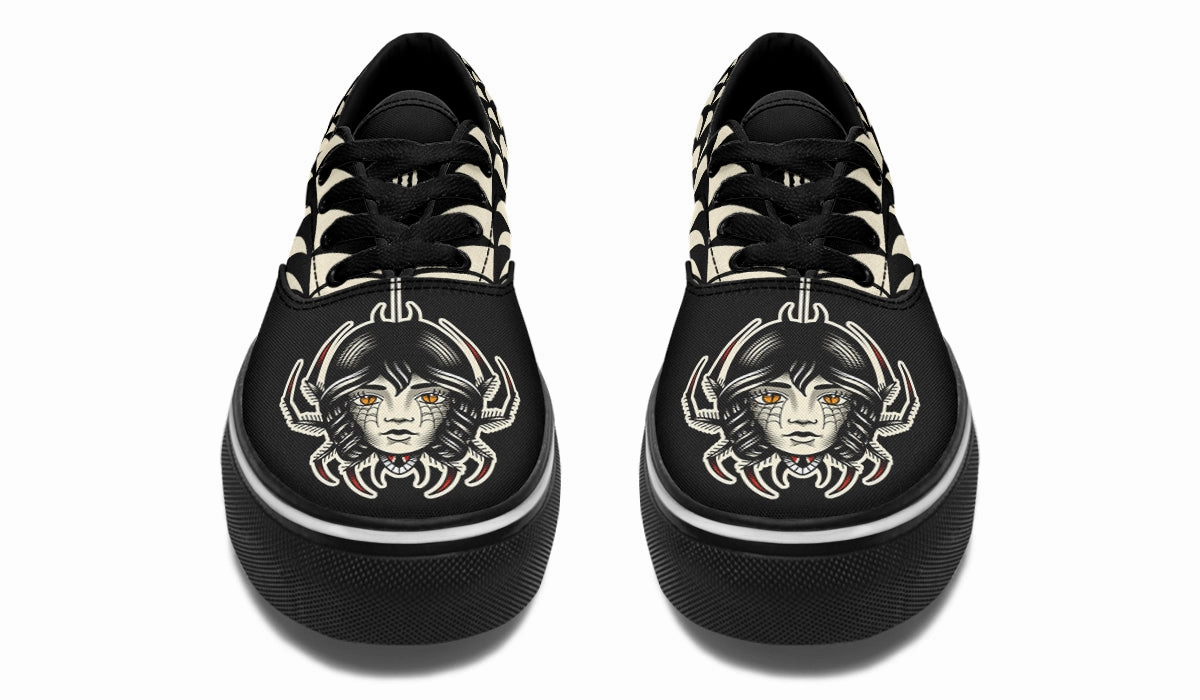 Strong Grip Stride Easy Traditional Spider Girl Head Classic Shoes