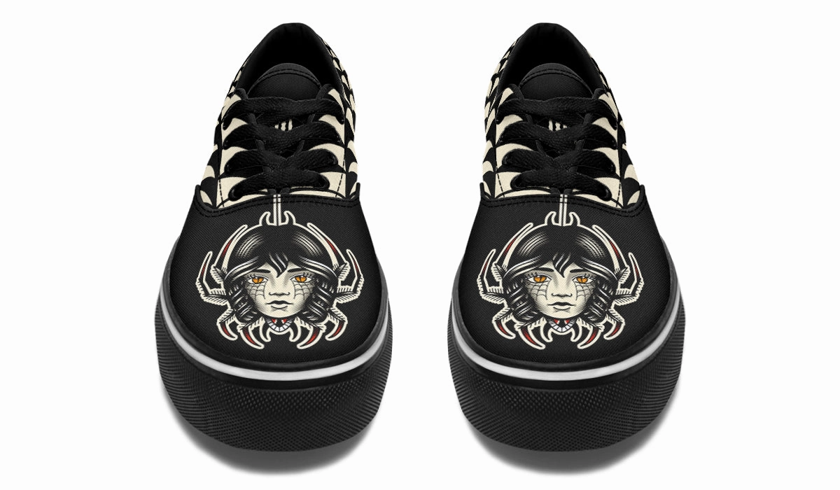 Strong Grip Stride Easy Traditional Spider Girl Head Classic Shoes