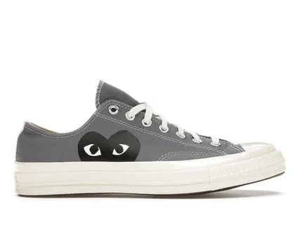 Converse Chuck Taylor All-Star 70s Ox Comme des Garcons PLAY Grey Heart Glow