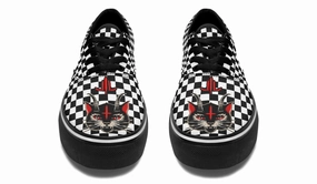 Surf Step Cat Demon Checkered Classic Shoes