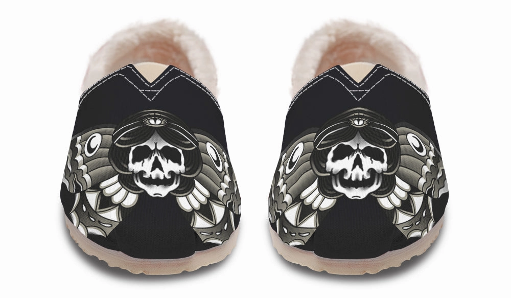 Undead Butterfly Girl Winter Casual Shoes Outfit Key