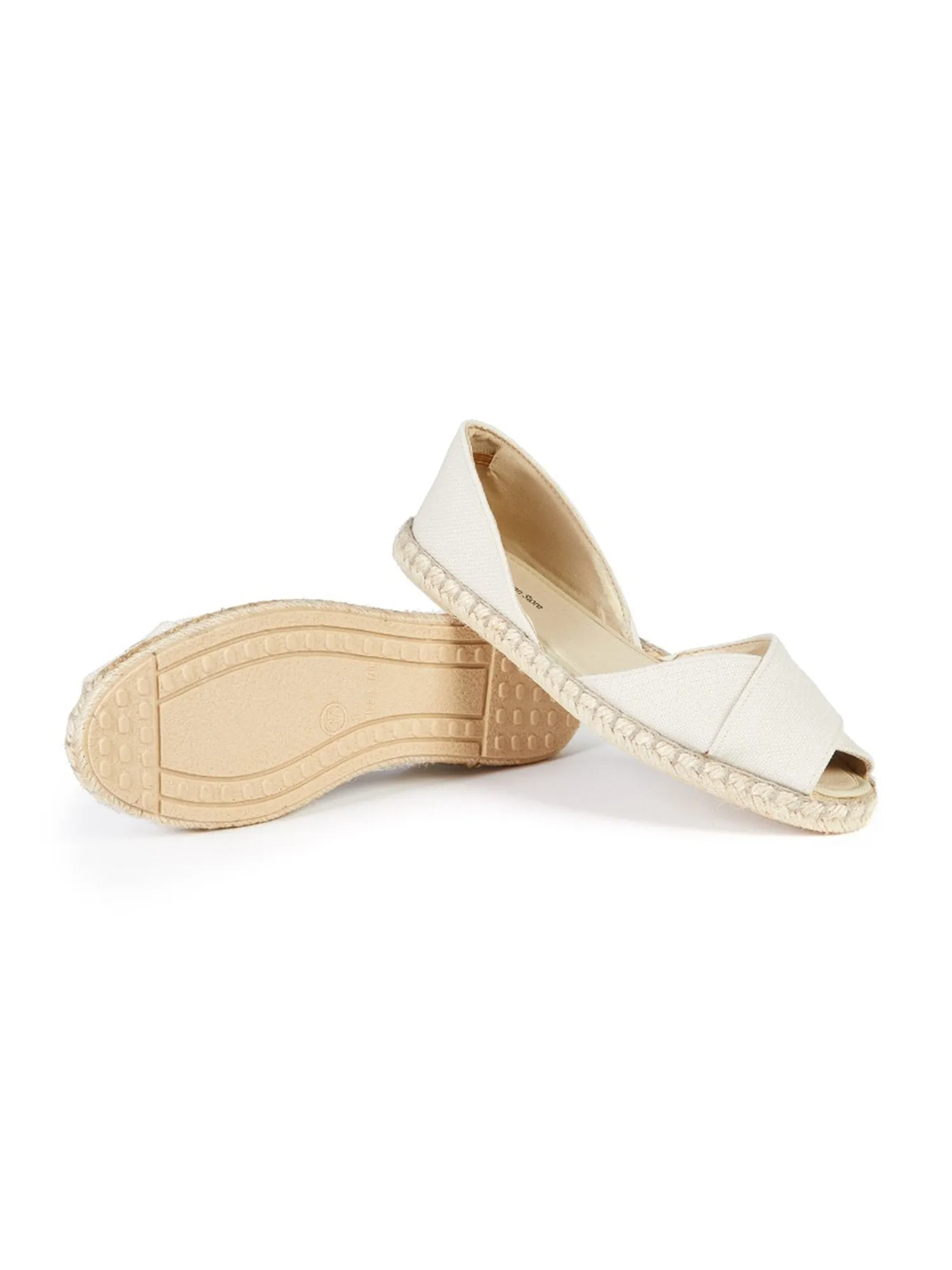 Recycled Espadrille Cross Over Straps Outdoor Look