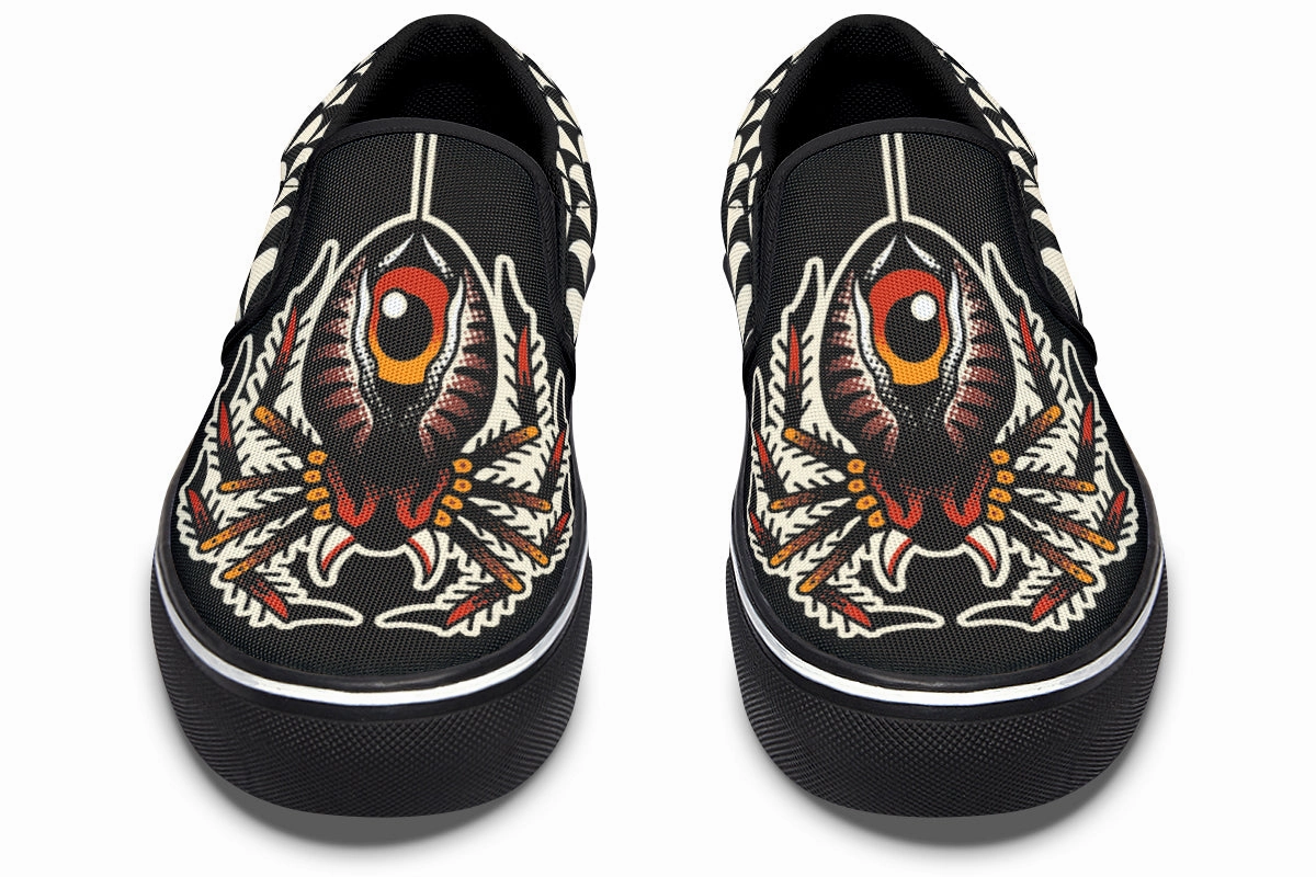 Traditional Spider Slip On Shoes Heat Mode On Trend