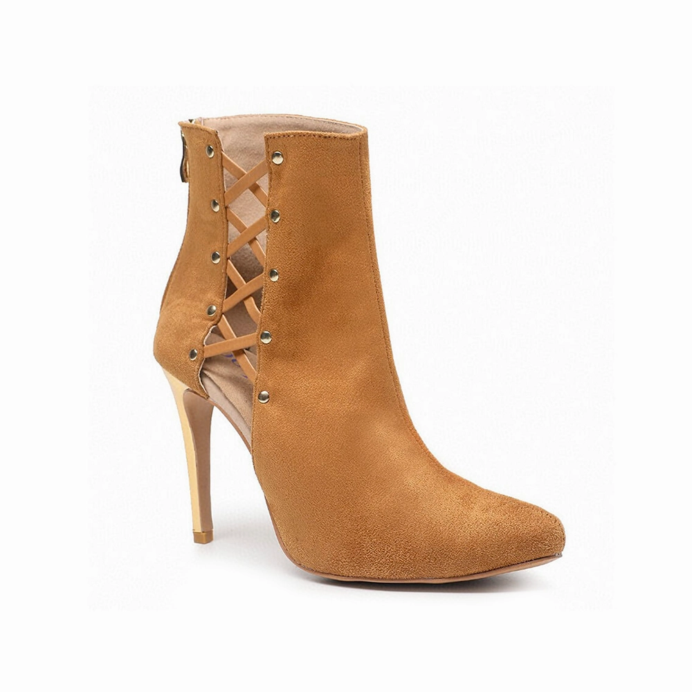 Unite - Closed Toe Suede Latin Dance Booties (Street Sole) Bounce Tech Heat Release