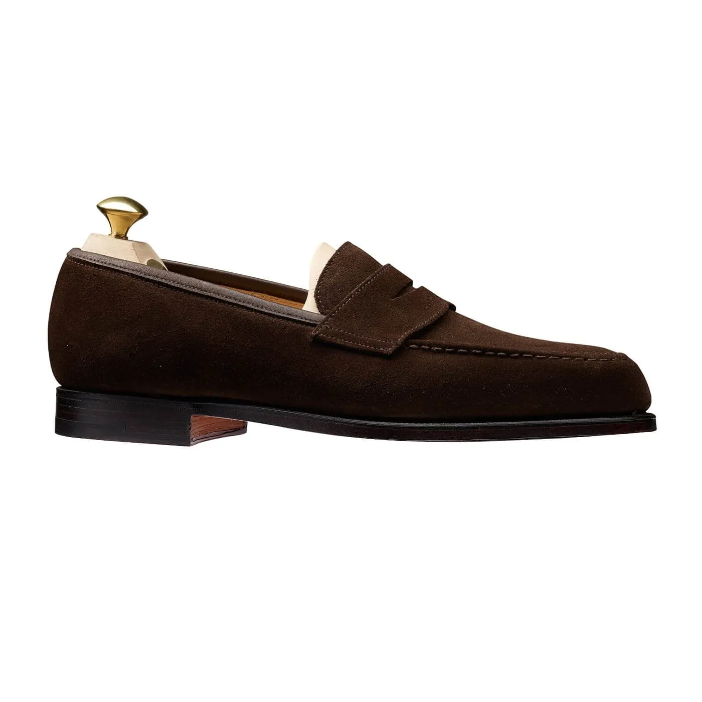 Luxurious Footwear Fine Shade Boston Dark Brown Suede