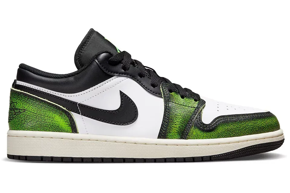 Ventilation holes Jordan 1 Low Wear Away Electric Green (GS)