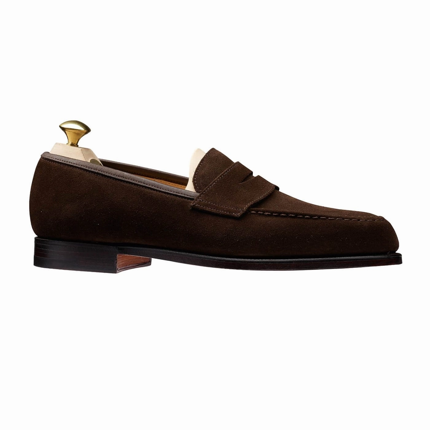 Luxurious Footwear Fine Shade Boston Dark Brown Suede