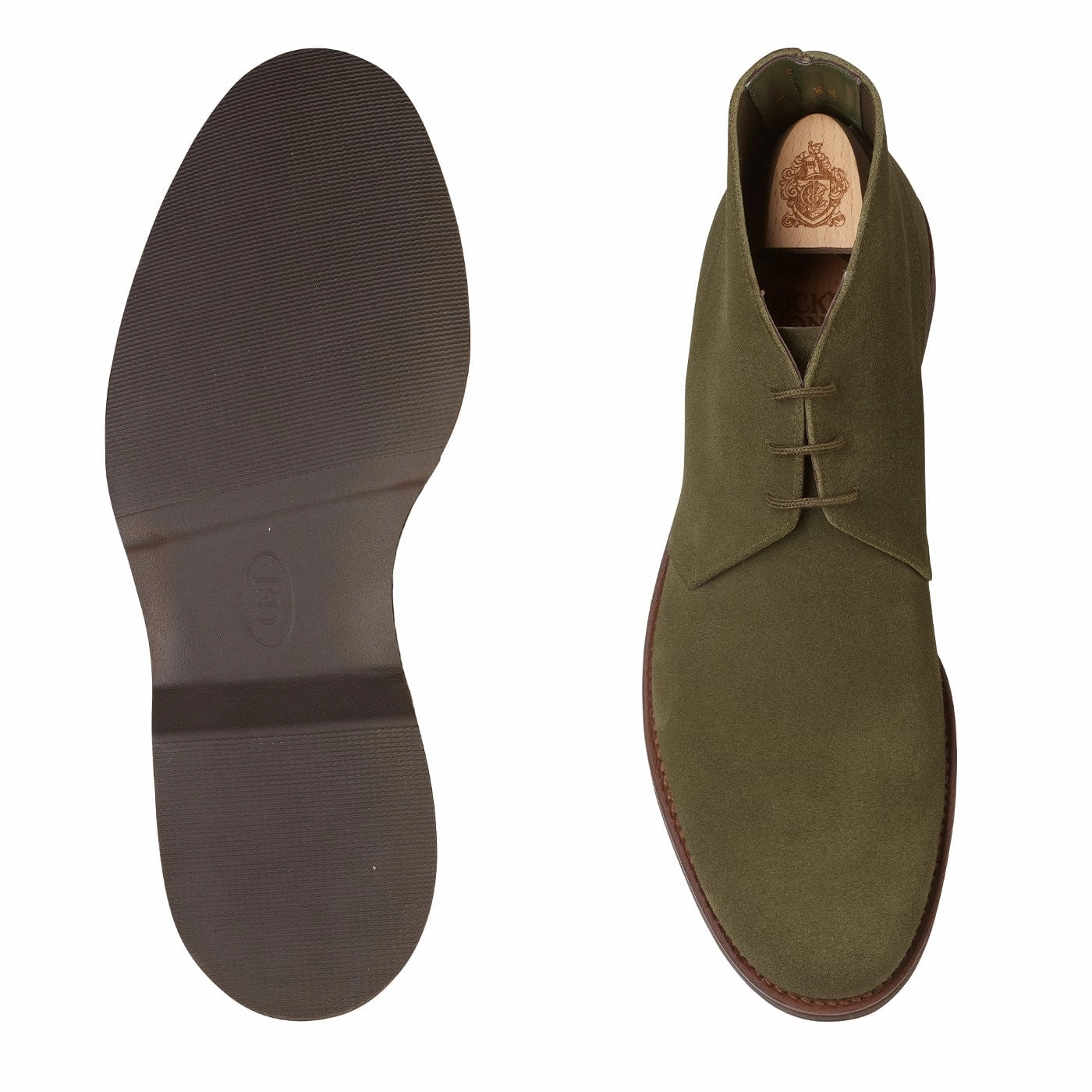 Chukka 4 Olive Reverse Butt Suede Farm Ready Comfort Grip