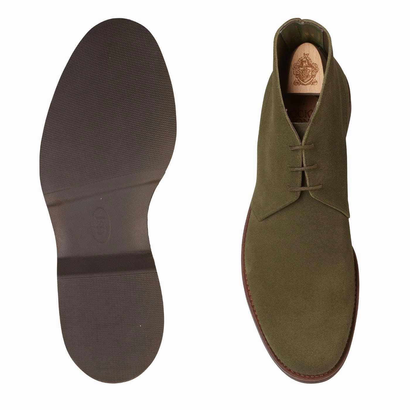 Chukka 4 Olive Reverse Butt Suede Farm Ready Comfort Grip