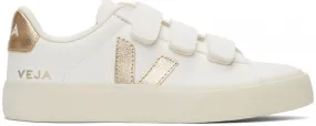Veja Recife Chromefree Leather ??Extra White Platine?? (W) Stud Cool Sea Breeze