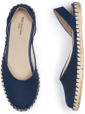 Recycled Espadrille Slingbacks Sharp Look