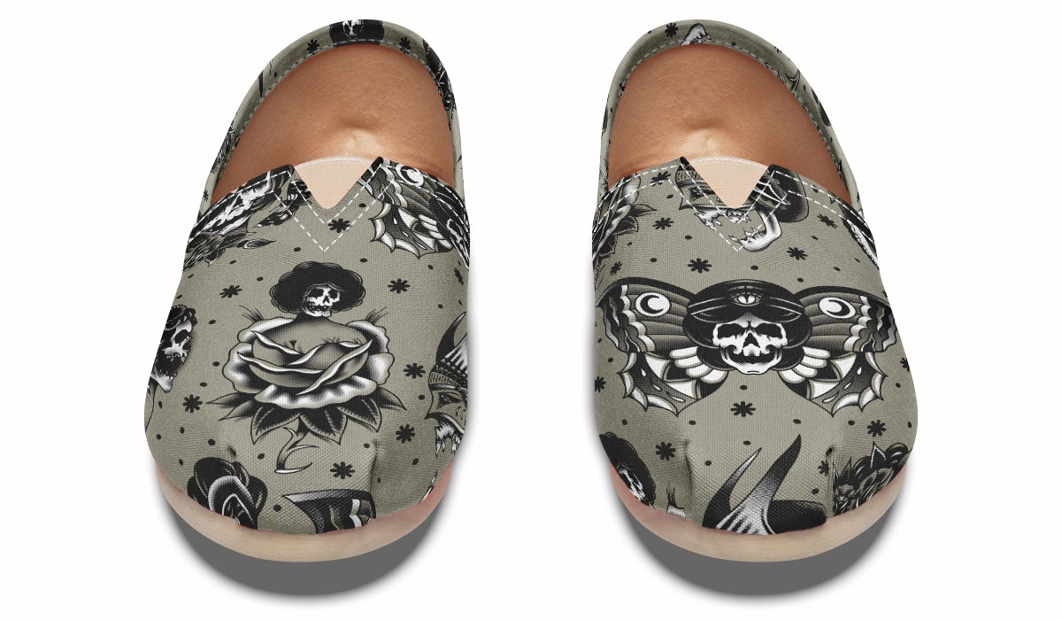 Classic Dead Girls Casual Shoes Retro Mood Cold Guard