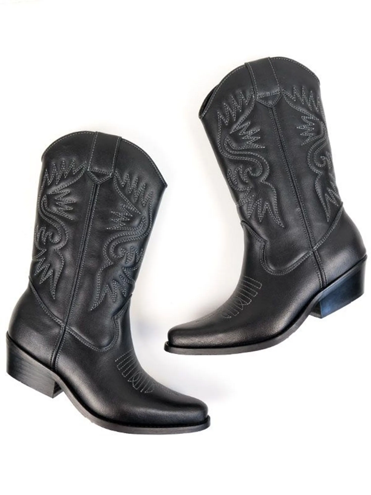 Mountain Climbing Seamless Stitching Western Boots