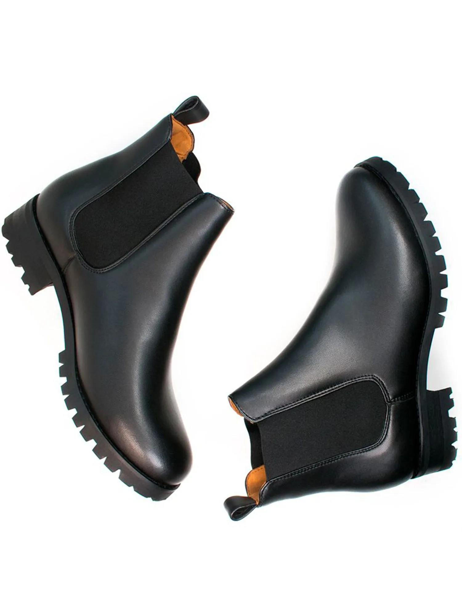 chemical-resistant Wide Fit Luxe Deep Tread Chelsea Boots