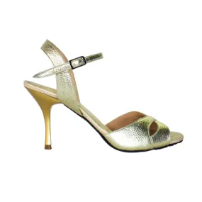 Champagne - Gold Metallic Tango Shoes Safe Land