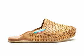 Cozy Sandals Woven City Slipper in Honey   Stripes