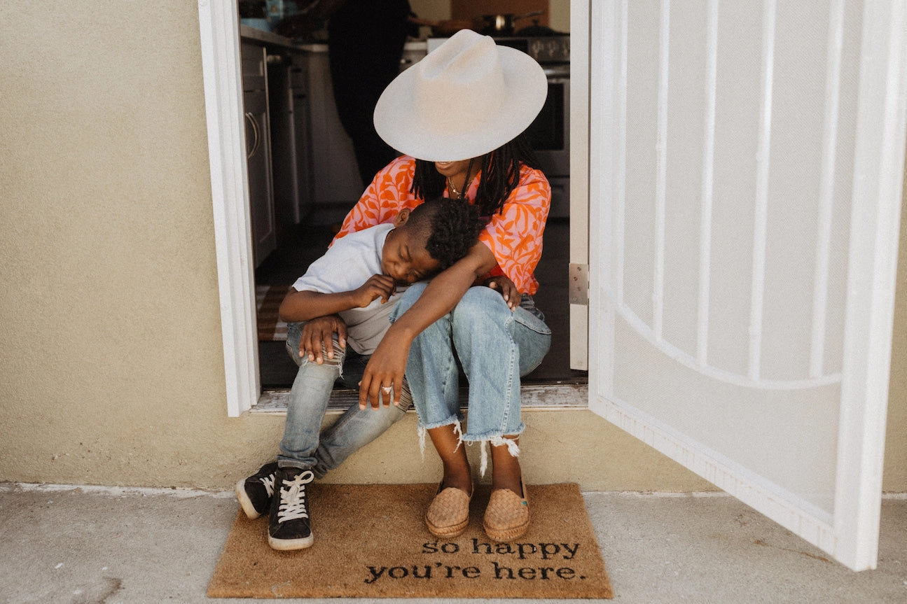 Woven Flat in Honey   Stripes Look Out