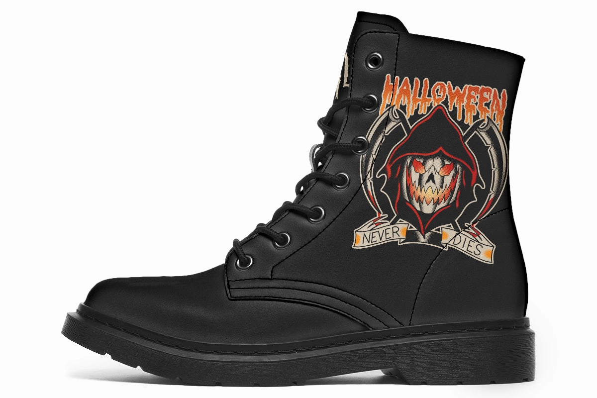Halloween Never Dies Boots Ring Walk Black Edge