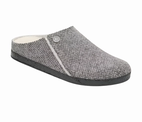 ZERMATT HERRINGBONE GRAY Square Toe Quick Travel Fit