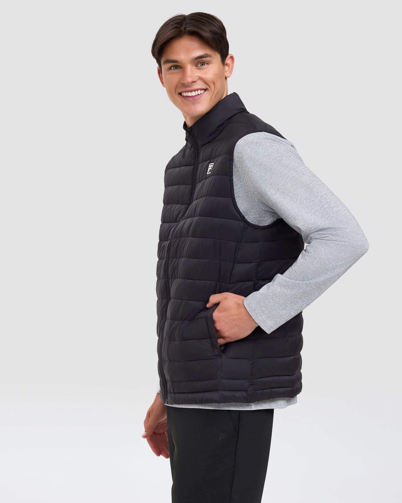 Quick Slip-On Relaxation Step Men's Theo Lite Puff Vest