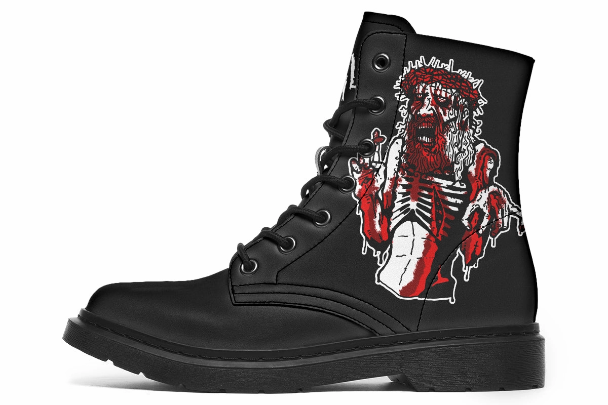 Zombie Jesus Boots Comfort support Stone Glam